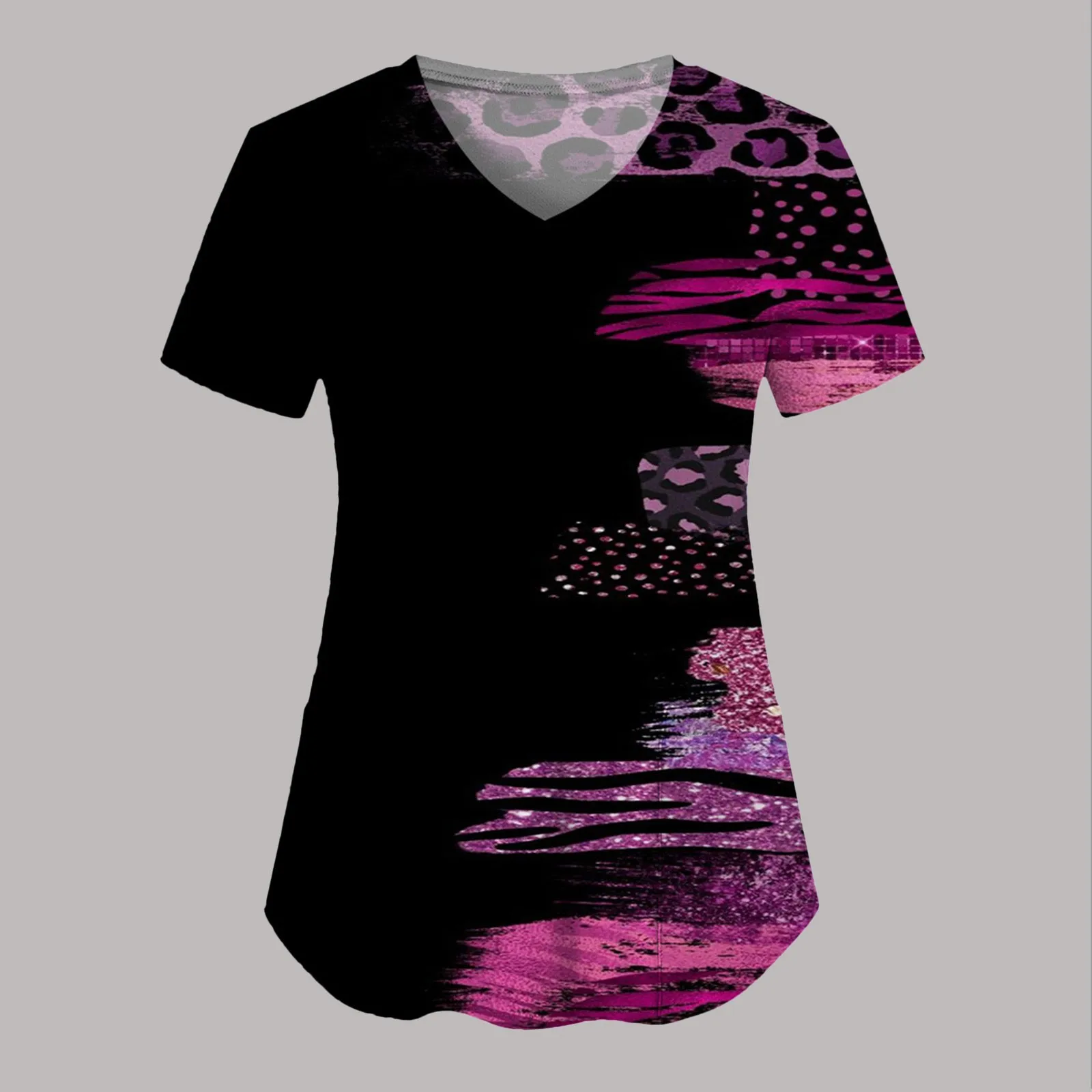 

Leopard Printing Surgery Clothes Cotton Medical Clothing Medical Scrubs Dental Nursing Uniform Surgical Shirts For Women And Men