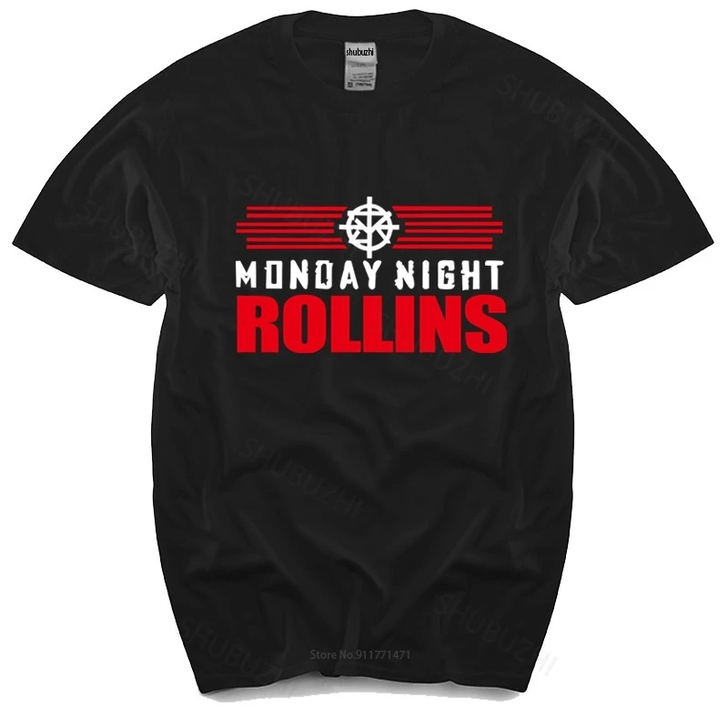 T-Shirt Uomo O-Collo Vendita Calda Estate Top Day Night Rollins T-Shirt Wrestling T-Shirt Set T-Shirt Nuova Per Uomo Regalo Estivo