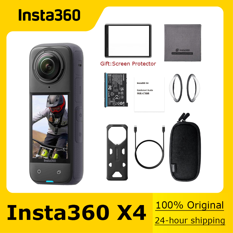 Original Insta360 X4 Waterproof 8K 360Â° Action Camera,4K Wide-Angle Video, AI Editing Stabilization, for Sports, Travel, Outdoor