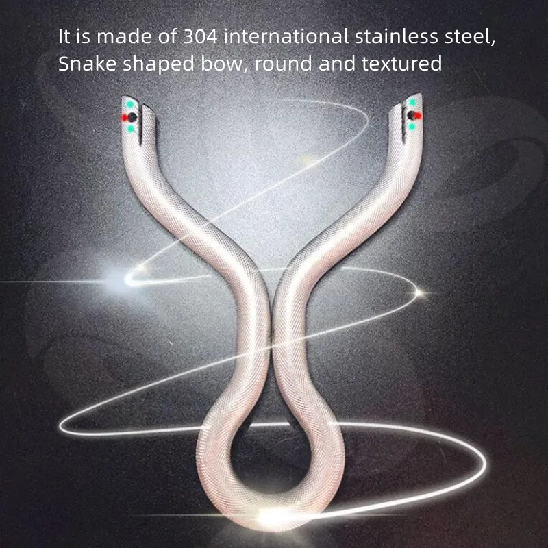 

Outdoor Hunting Stainless Steel Slot Slingshot Optical Fiber Aiming Point High-power Shooting Adult Competition Shooting