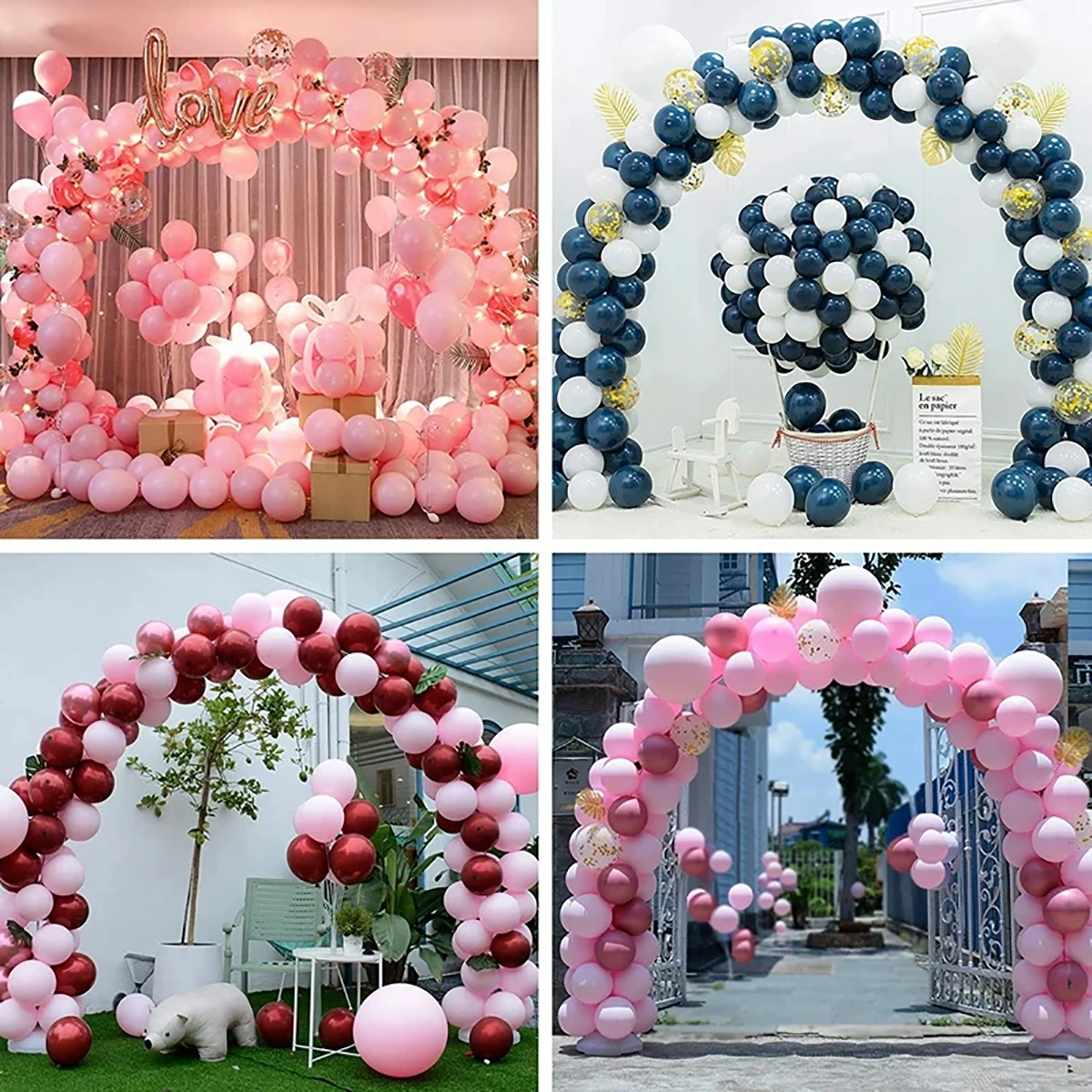 Wedding Arch Stand Party Arch Set Wedding Arch Set Balloon Arch Kit 1 Set Plastic Balloon Arch Stand Kit Large Arch Kits Frame Festival Decor Wedding Baby Shower Birthday Party Decoration Supplies