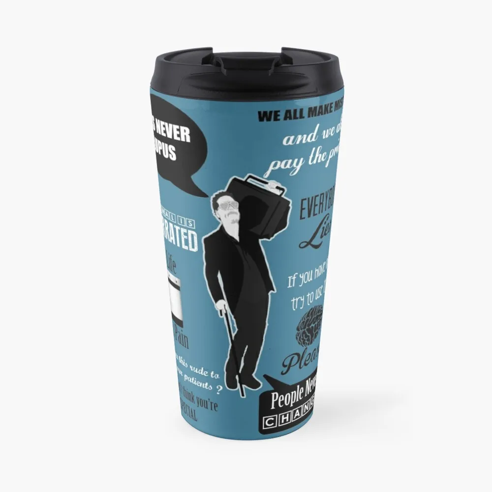 

Dr House Montage Travel Coffee Mug Thermal Cup For Coffee Coffee Cup Set Coffee Bowls