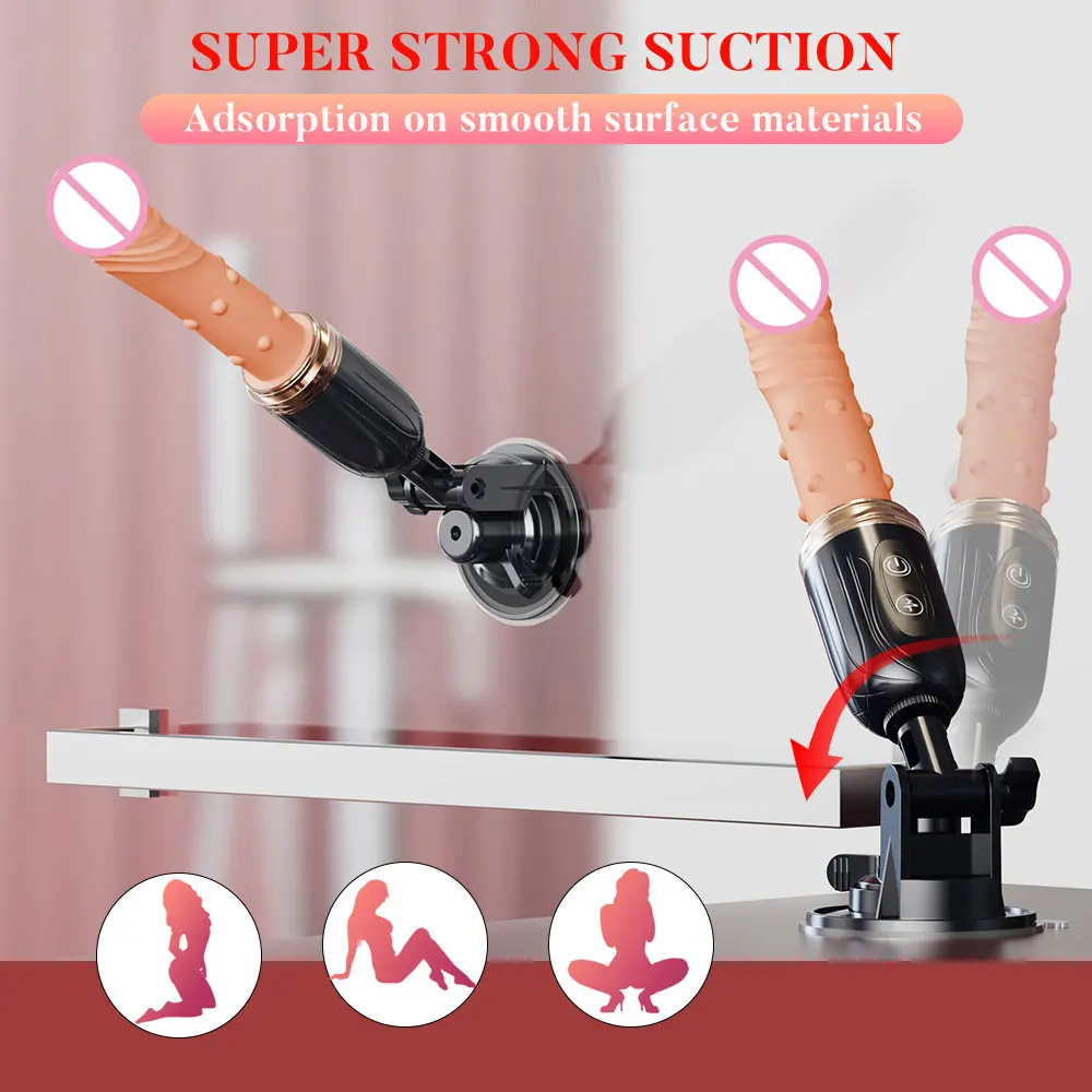 Thrusting Realistic Dildo Sex Machine Penetration Fake Penis With Suction Base Women Heating Vaginal G Spot Stimulator Sex Toys