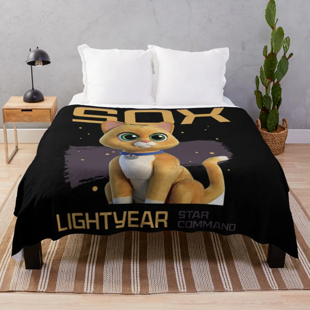 

Robot Cat Throw Blanket Decorative Sofa Blankets