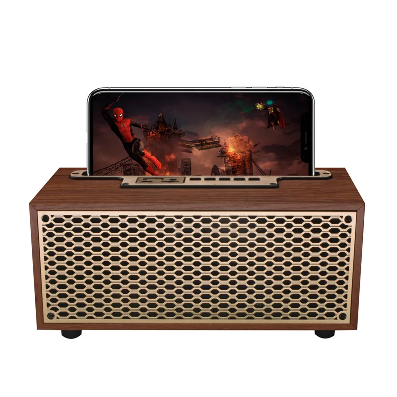 Bluetooth Speaker Retro TWS Wireless Home Subwoofer Remote Sound System Portable Home Theater