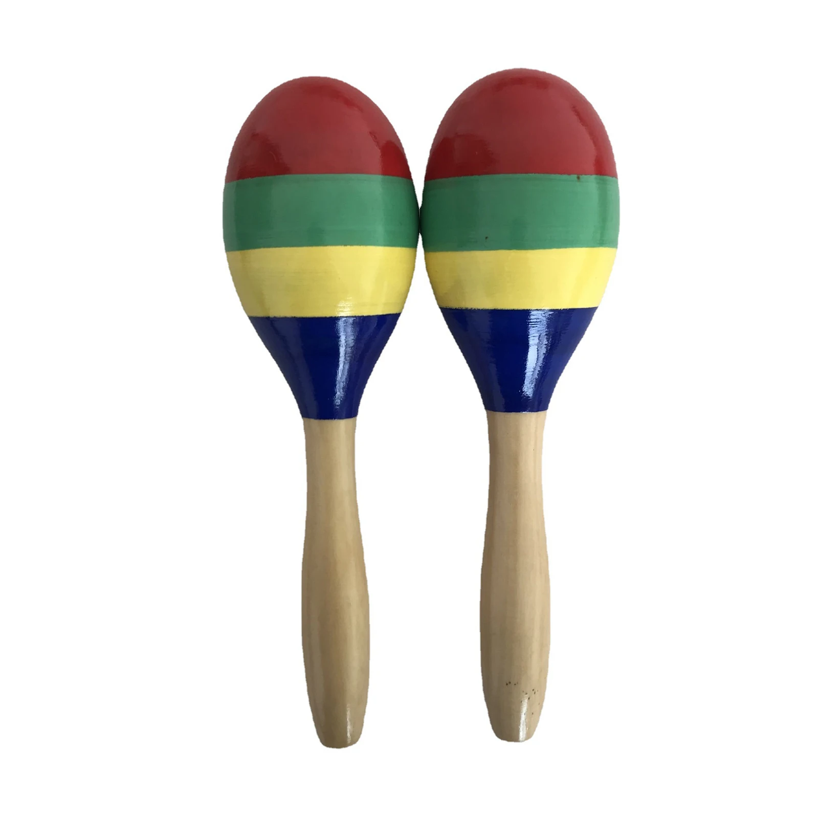 1 Pair Wooden Maracas Sand Hammer Rumba Shakers Rattles Sand Hammer Percussion Instrument Musical Toy for Kid Children Games wooden sand hammer musical rattles