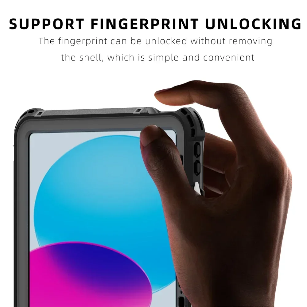 Universal Waterproof Shock-Resistant iPad Case Cover