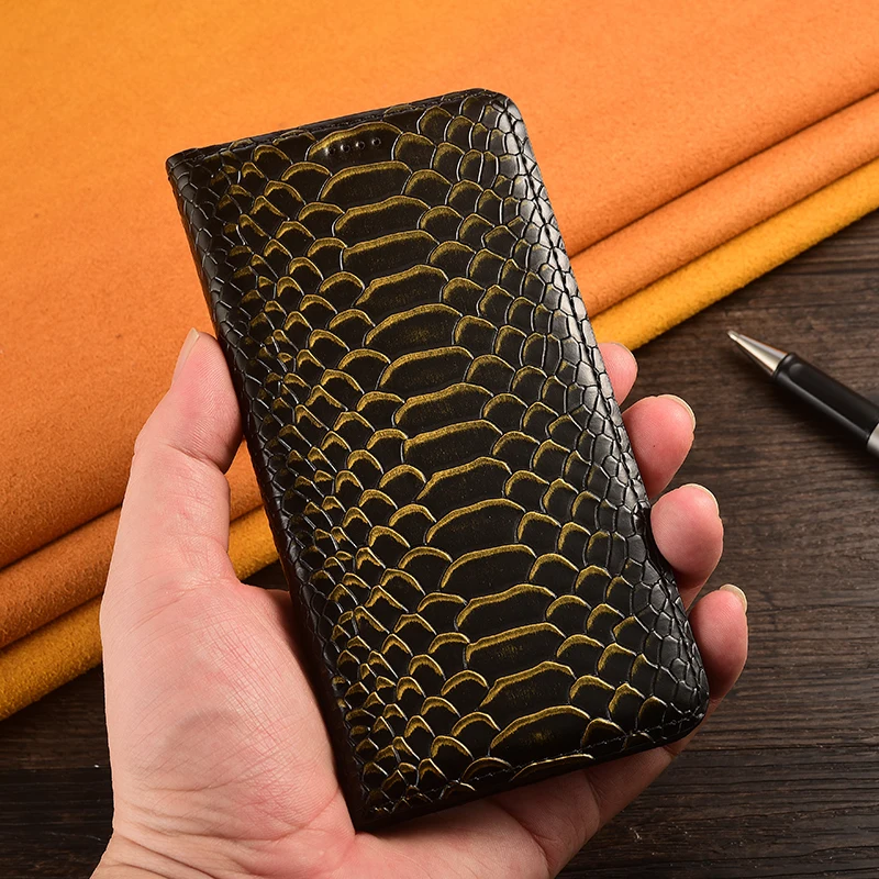 Leather Wallet Phone Case with Magnetic Flip Cover