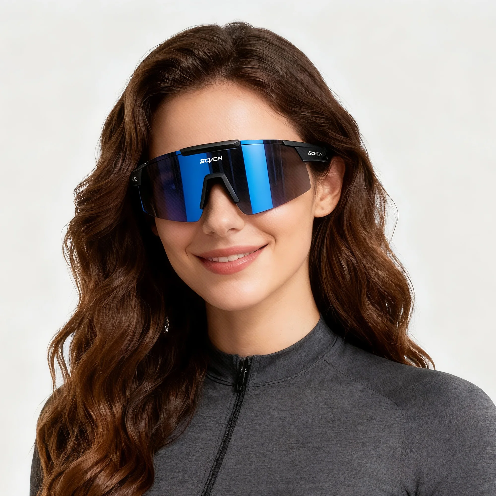 SCVCN 사이클링 선글라스 트렌디한 야외 남성용 라이딩 하이킹 고글 여성용..