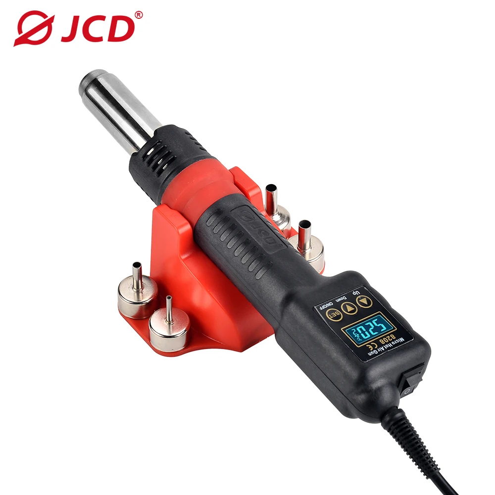 JCD Micro Hot Air Gun 750W Adjustable Temperature and Wind Speed Hair Dryer 220V 110V For Phone BGA IC Welding Repair Tools 8208 5