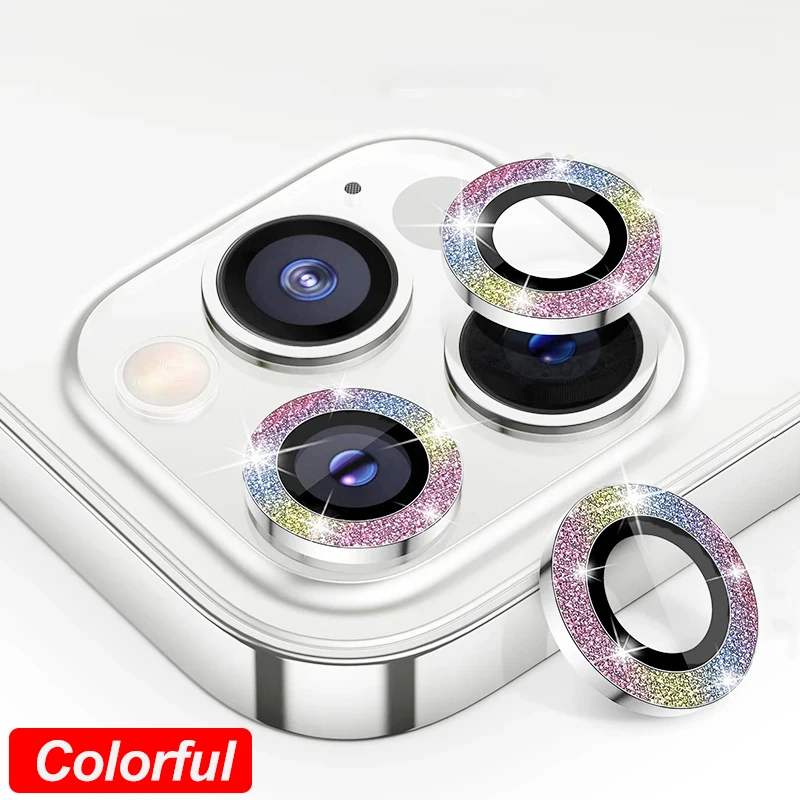 Diamond Metal Camera Lens Protector - Premium Protective Glass
