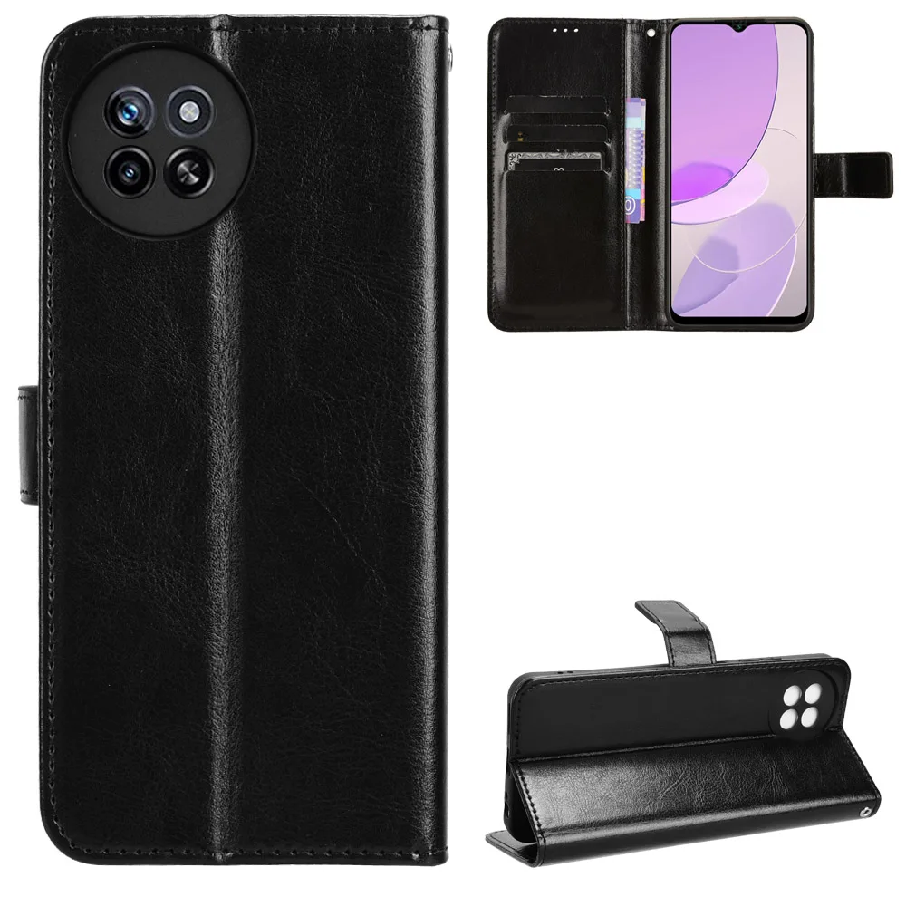 

For Itel S23 Luxury Leather Flip Wallet Phone Case For Itel S23 S665L Case Stand Function Card Holder 5G