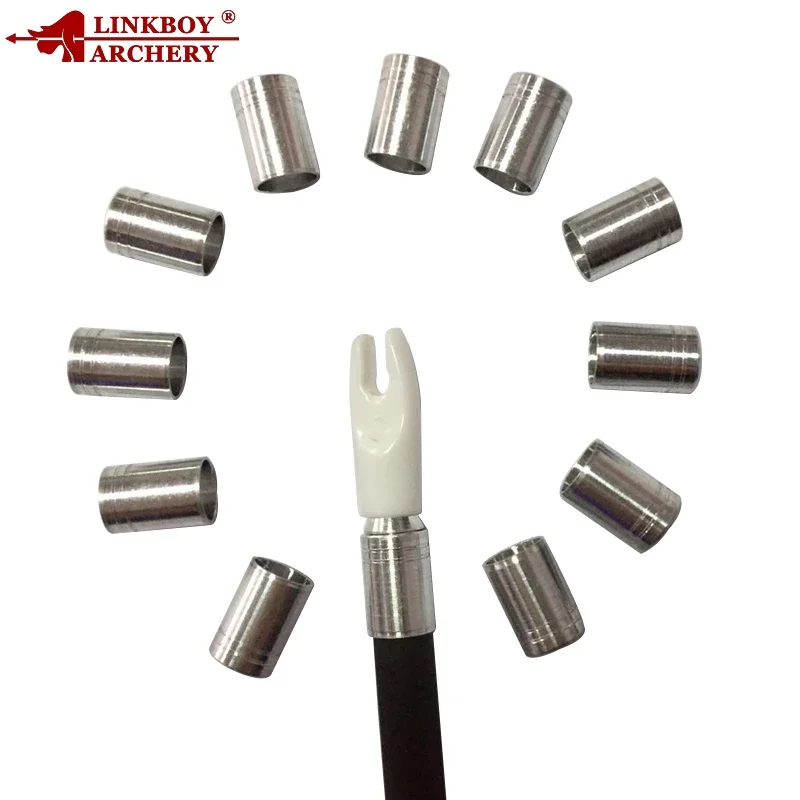 Linkboy-Explosion-Proof Arrow Ring for Arrow Shaft, Accessories for Protect Arrows, ID4.2mm OD5.5mm, Archery, 12Pcs
