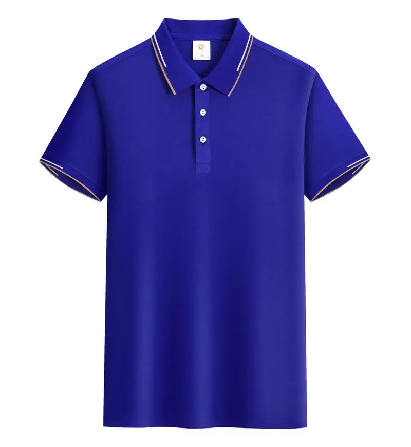 

Customized LOGO Polo Shirt Men Summer Men's Shorts Sleeve Contrast Color Polo Business Clothes Luxury Men Tee Shirt Print LOGO