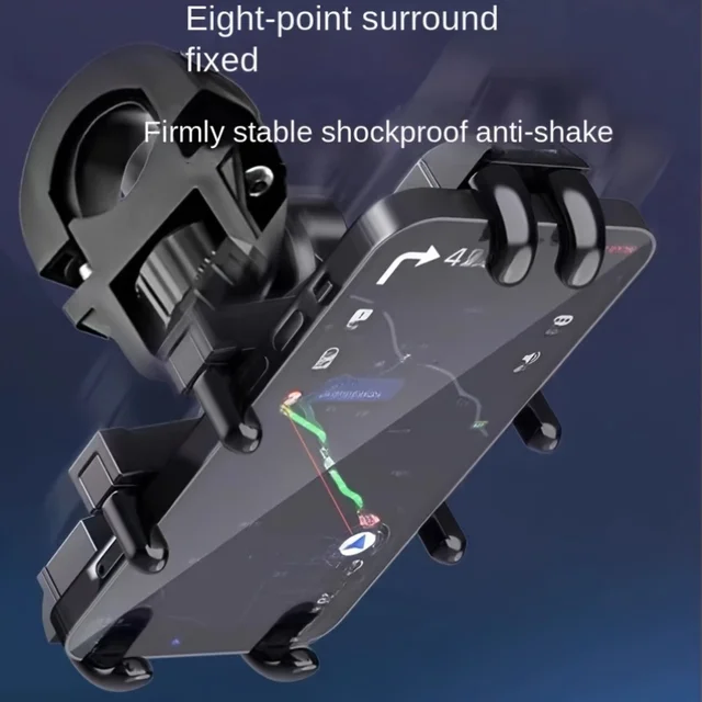 Rotatable Adjustable Bike Motorcycle Phone Mount - Shockproof Anti-Slip Holder For Phone Durable Motorcycle Phone Accessorie New 5