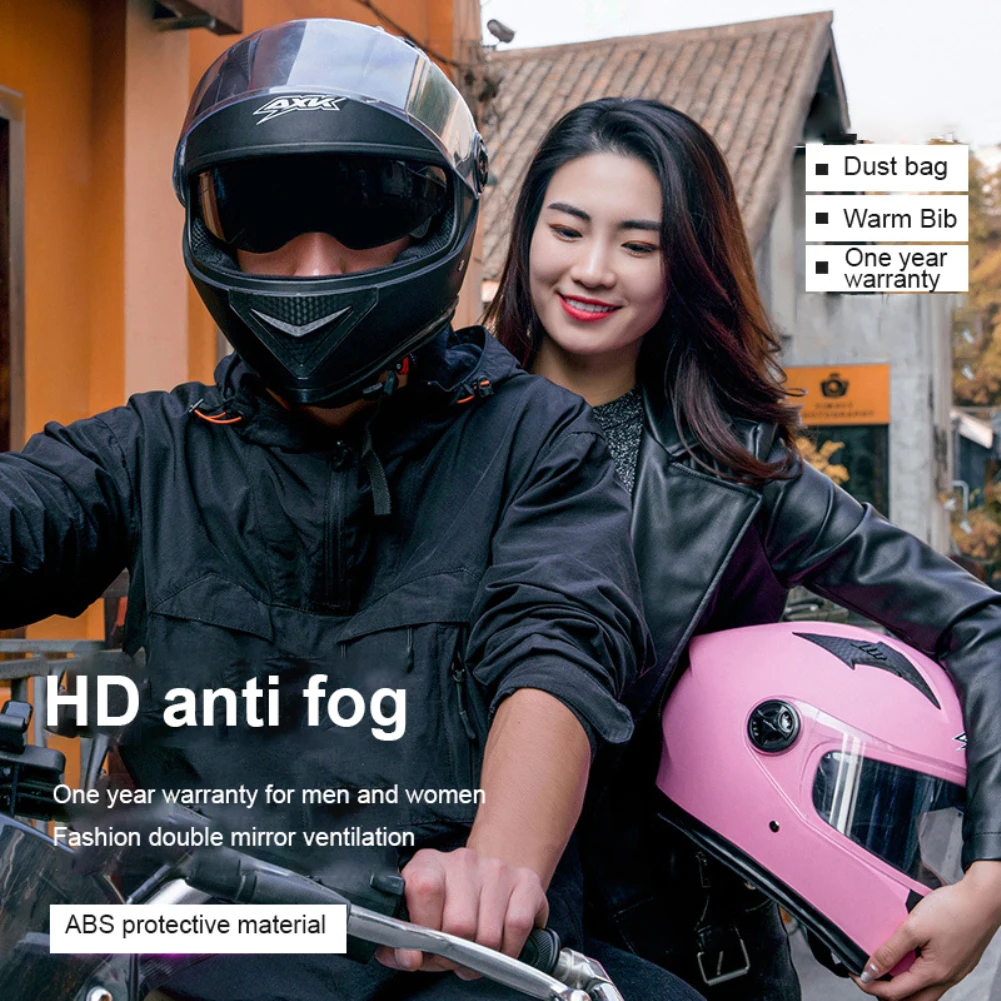 

Winter Men's Bicycle Helmet Cross Anti-fog Adult Moto Helmet Warm Full Face Helmets Electric Motorcycle Helmet Bicycle Мотошлем