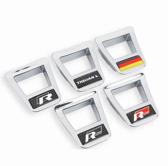 Rline R Steering Wheel Badge Emblem Stickers For Volkswagen Magotan Touran Arteon GTD GTI CC Tiguan Polo T5 Golf 5 6 7 Passat