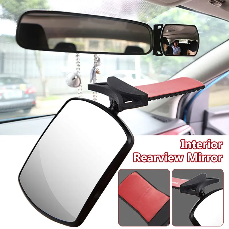 

Rotating Car Rearview Mirror Car Safety View Back Seat Baby Monitor Mirror Observing Auxiliary HD Glass Wide-angle Lens