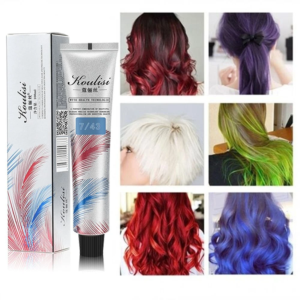 50/92ml Hair Dye Tint Semi Permanent Hair Coloring Cream 6colors Hair Care  Styling Tools Women/men Fashion Natural Easy To Use - Hair Color -  AliExpress