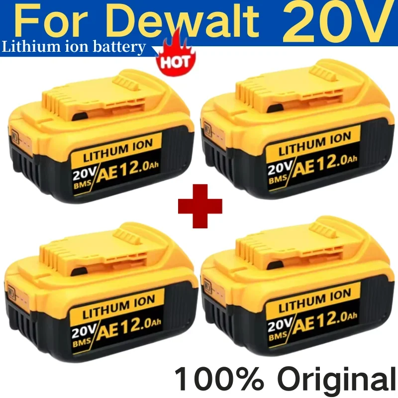 power tool battery 12000mAh 20V for Dewalt DCB206 20V 12.0Ah DCB206 DCB205 DCB204-2 DCB200