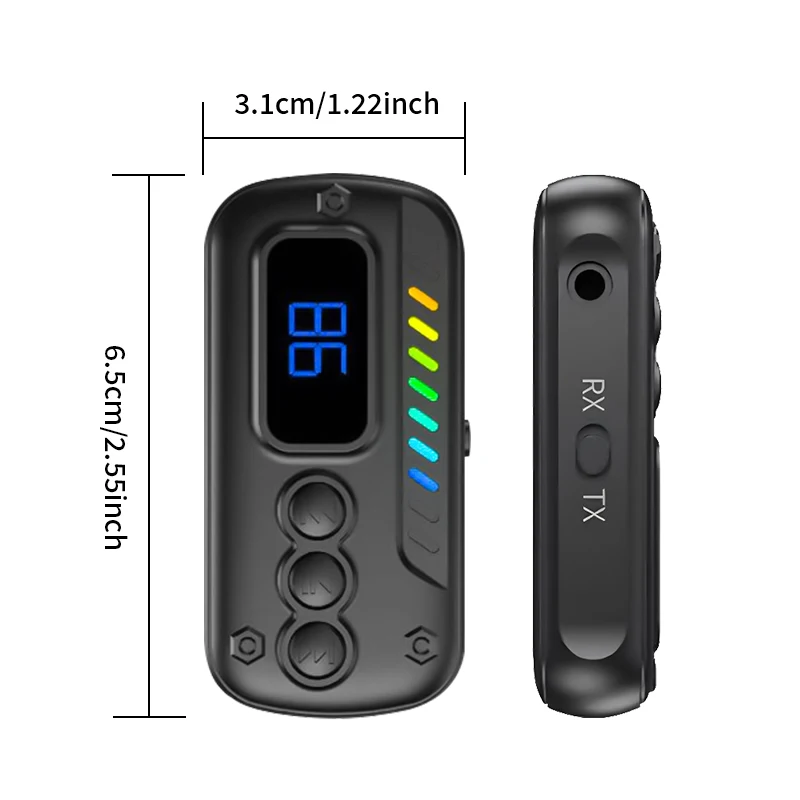 Bluetooth 5.3 Transmitter Receiver Adapter Wireless Audio For Car Music Headphone Speaker 3.5mm Jack AUX Wireless Audio Adapter
