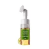120ml Custom Logo Face Wash Private Label with Brush Avocado Watermelon Green Tea Cleansing Mousse Liquid Face Clean Makeup Milk 4