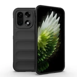 Enhanced Flexible Silicone Protective Case - Shockproof Skin - Feel Cover for OnePlus 15R (Black)