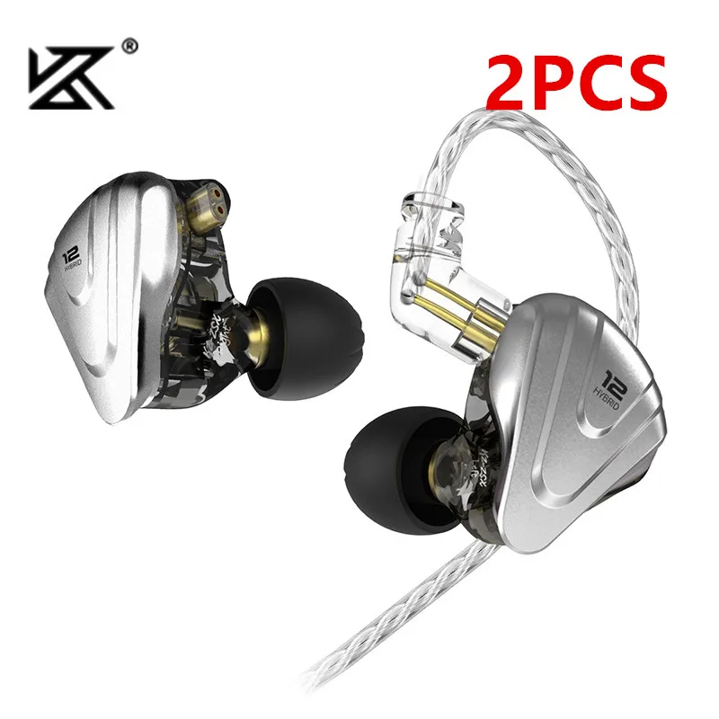 KZ ZSX terminatör Metal kulaklık 5ba 1DD hibrid 12 sürücüleri HIFI