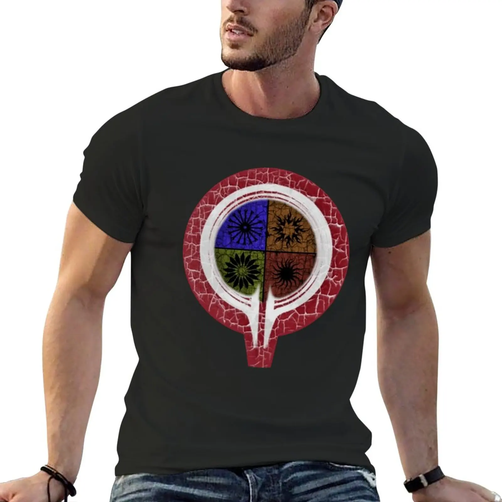

Magic Circle T-Shirt summer top vintage workout shirts for men