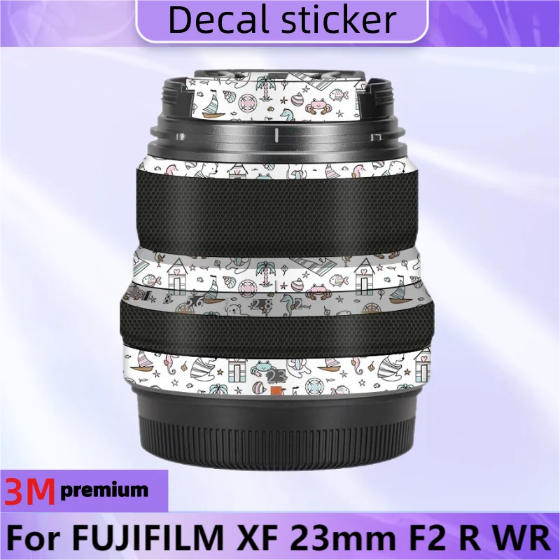 Per Fujifilm Xf 23Mm F2 R Wr Adesivo Per Lenti Decalcomania Protettiva In Vinile Pellicola Protettiva Antigraffio Xf23 F/2 Xf23/2R Wr