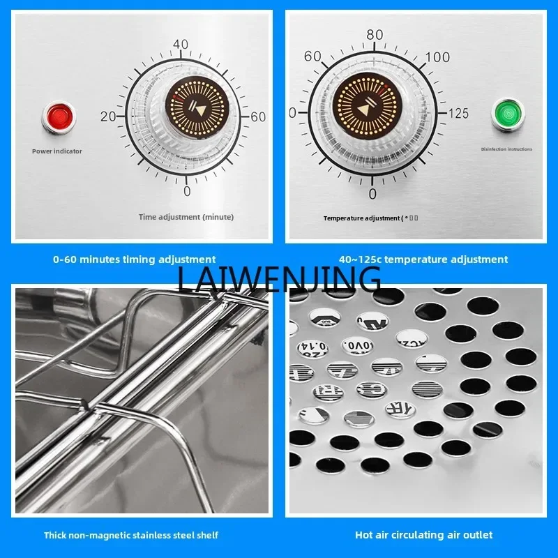 SGF disinfection cabinet commercial high temperature hot air circulation vertical stainless steel cupboard 4