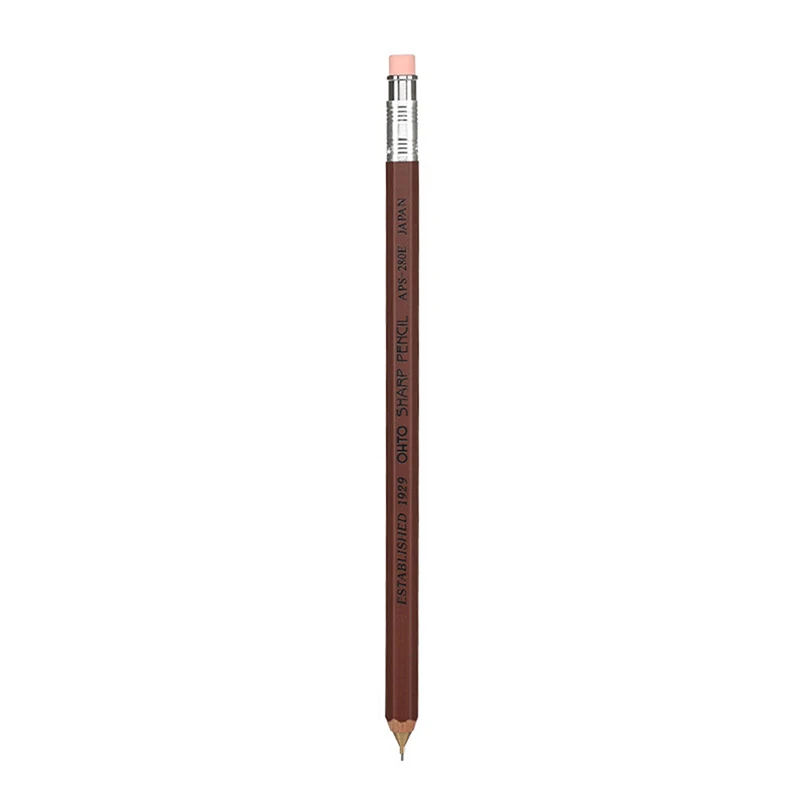 Japan Hexagon Wood Mechanical Pencil With Eraser 0 5mm Crayon Sketch Drawing Pencil School Student Writing