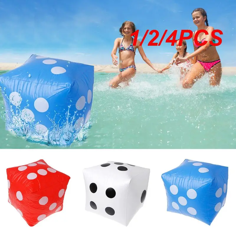 

1/2/4PCS Large Inflatable Dice Funny Outdoor Inflatable Dice Toys Swimming Pool Party Supplies Kids Adult Dice Toys Children