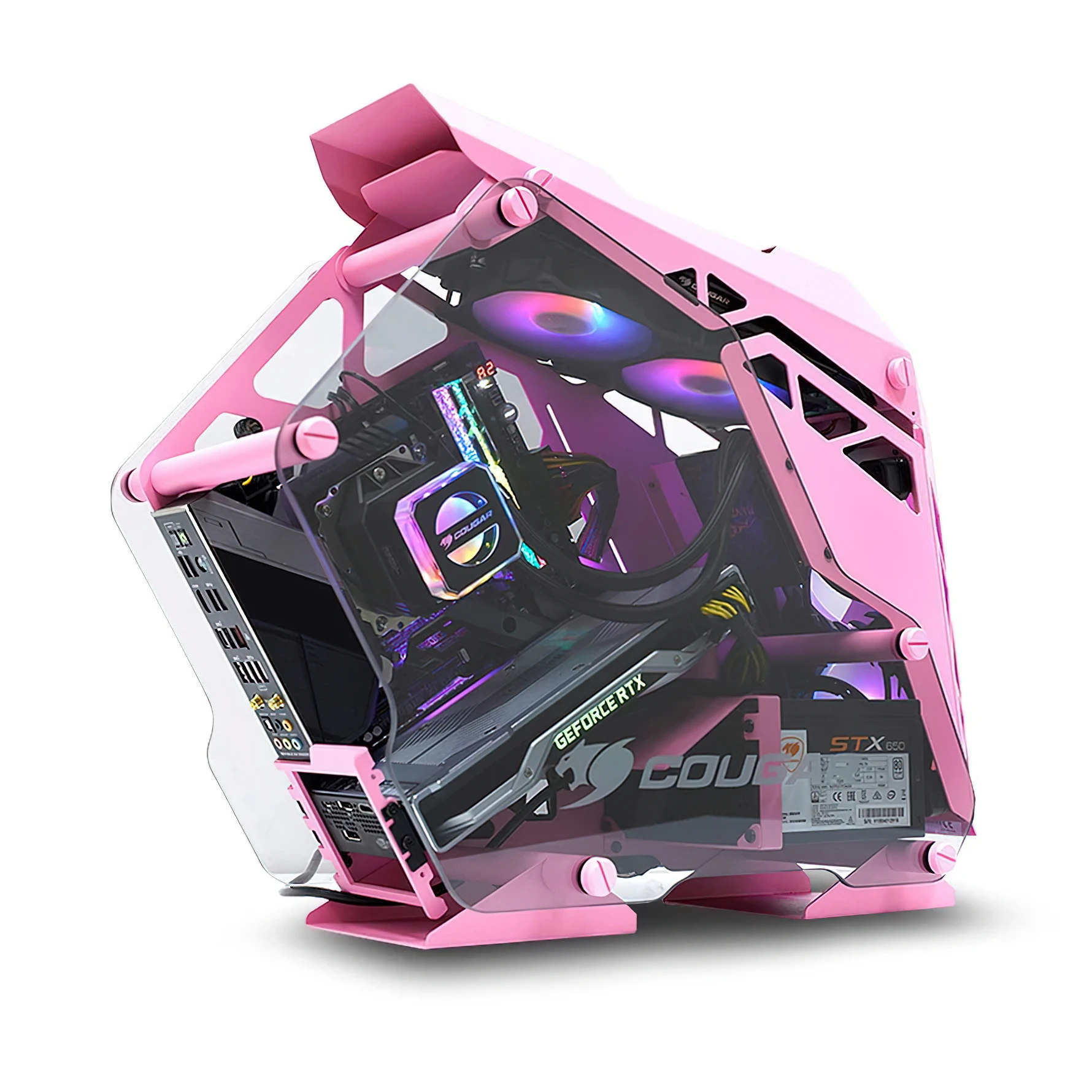 COUGAR CONQUER MINI ITX Chassis PC Case Pink - AliExpress