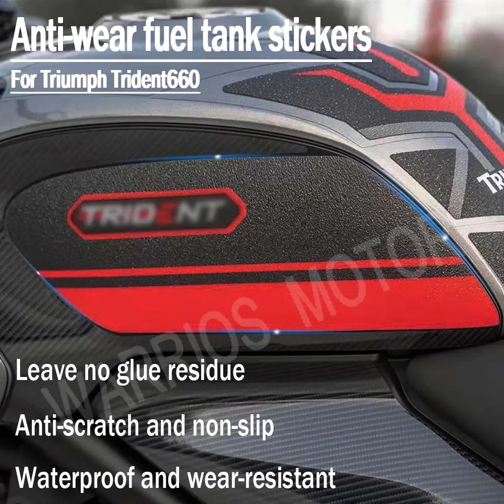 

For Triumph Trident 660 2021 motorcycle fuel tank fuel tank sticker 3D waterproof sticker rubber sticker