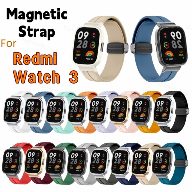 Strap For Redmi Watch 3 Active SmartWatch Band Statinless Steel Magnetic  Bracelet For Xiaomi Redmi Watch 3 Lite Wristband Correa - AliExpress