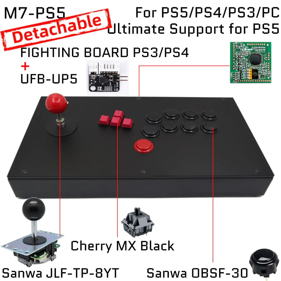 FightBox M1/M3/M7/M8/M9 すべてのボタンヒットボックススタイル 
