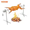 VEVOR 46/56 Inch Electric BBQ Rotisserie Grill Kit Automatic 52W Motor Height Adjustable Universal Roaster Stand 1