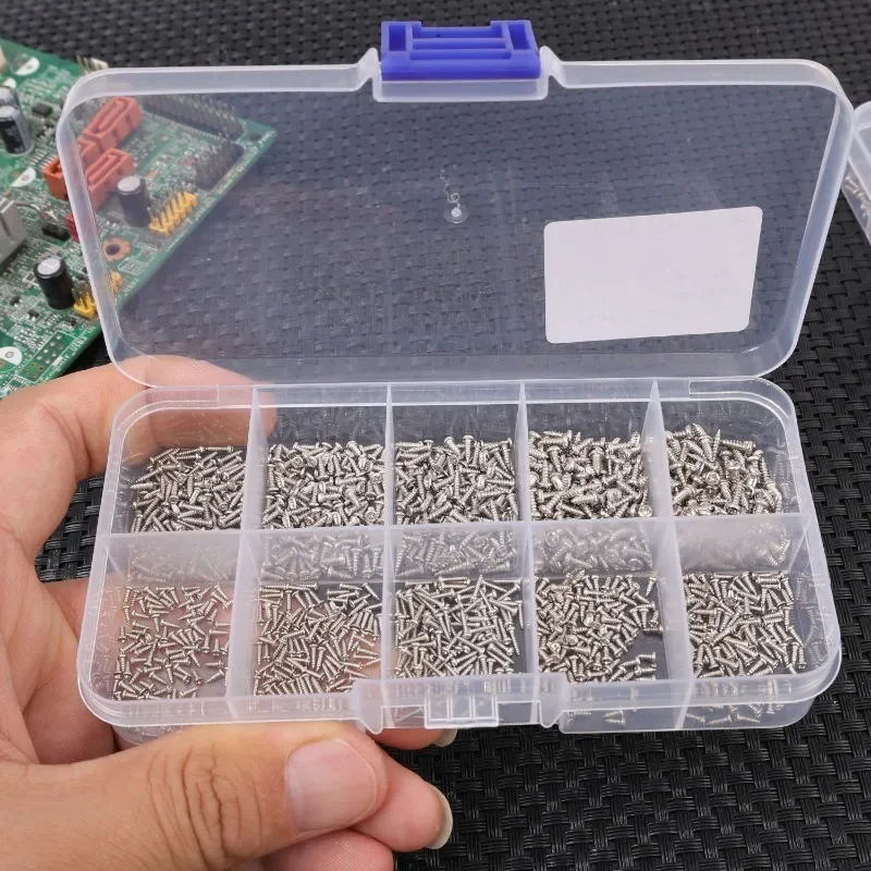 Compact Carbon Steel Crosshead Screws Assortment Kit – Small Self-Tapping Metal Repair Fasteners