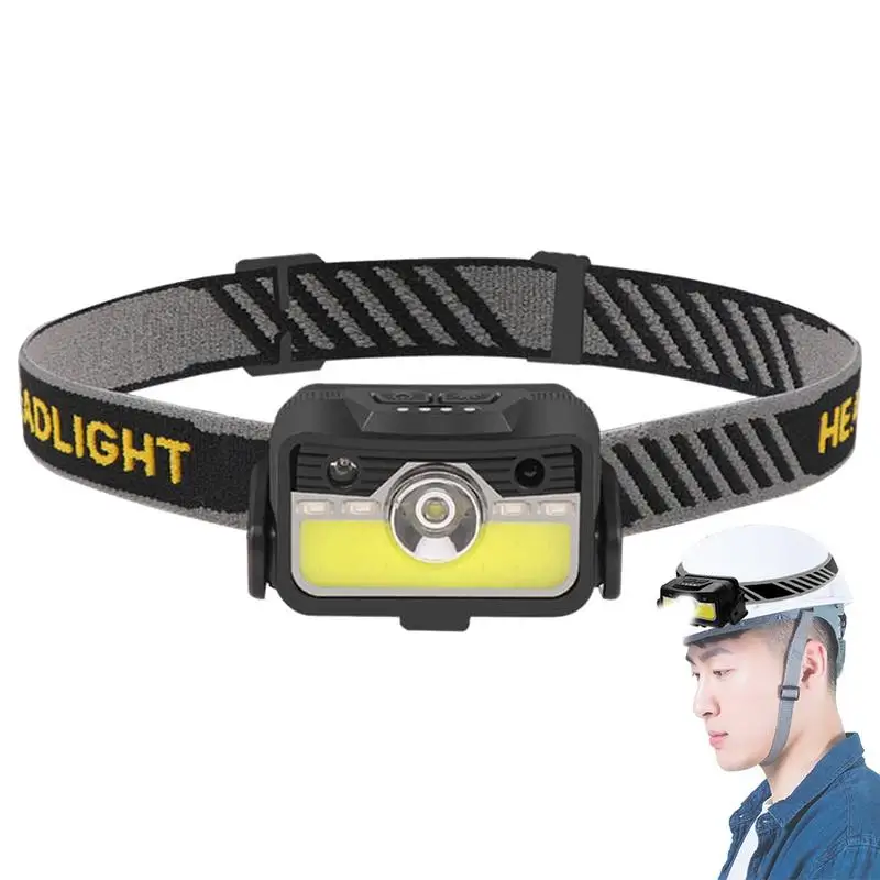 

Sensor Headlamp 6 Modes Motion Sensor LED Headlamp Rechargeable Waterproof Charging Headlight Bright Head Lights Portable