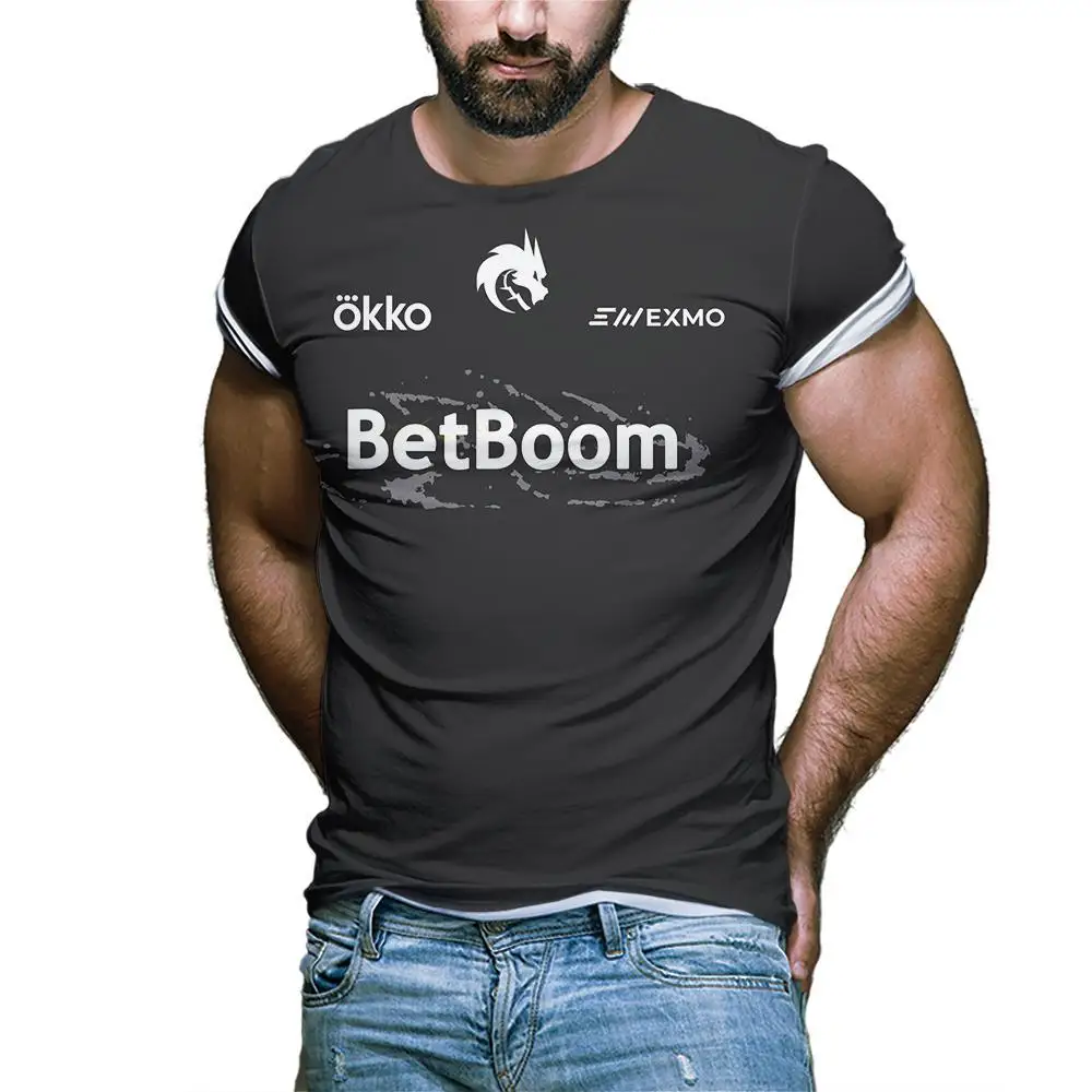 Team Spirit PRO KIT JERSEY 25-26 CS2 Esports Club Custom Player Training Uniform Donk Unisex Short-sleeved Crew Neck T-s