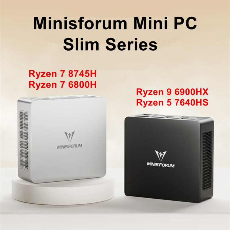 Original MINISFORUM Mini PC UM870/UM760 Slim AMD Ryzen 7