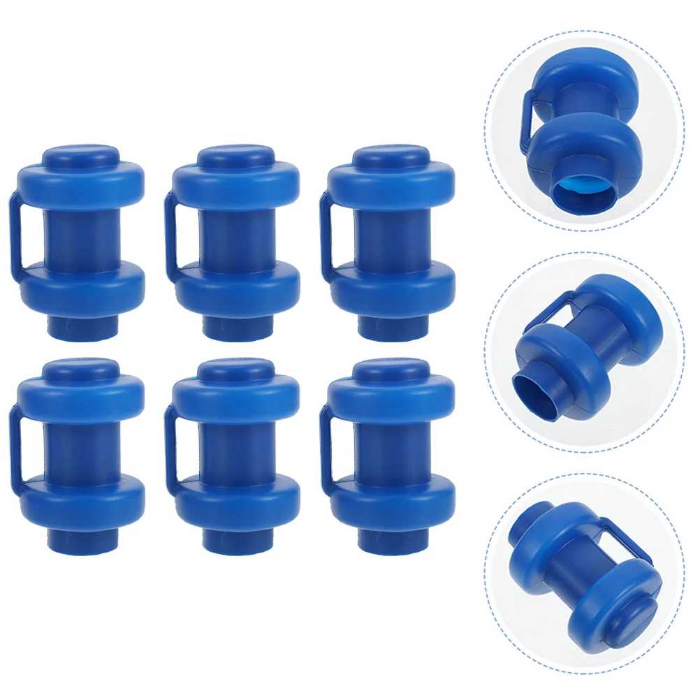 

6 Pcs Trampoline Tube Cap Small Plastic Replacement Wear-resistant Rod Cover Parts Poles Professional Caps