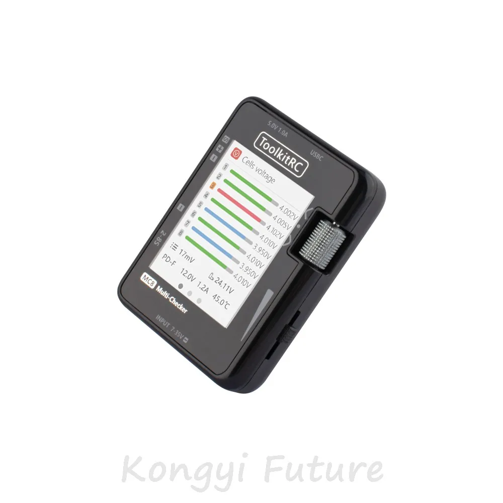 Testeur intelligent ToolkitRC MC8 pour batteries LiPo drones RC FPV