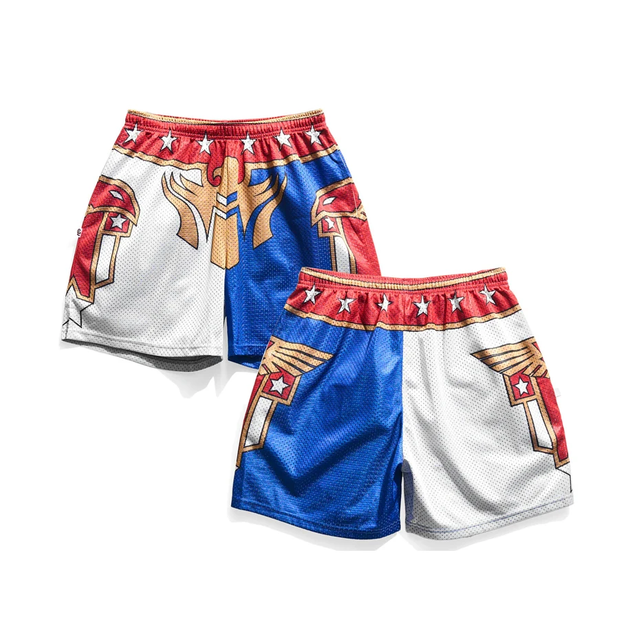 Retro Shorts Men Women Kids NWO Wolfpac Wolf Shorts Royal Rumble Breathable Quick-Drying Oversized Daily Beach Casual