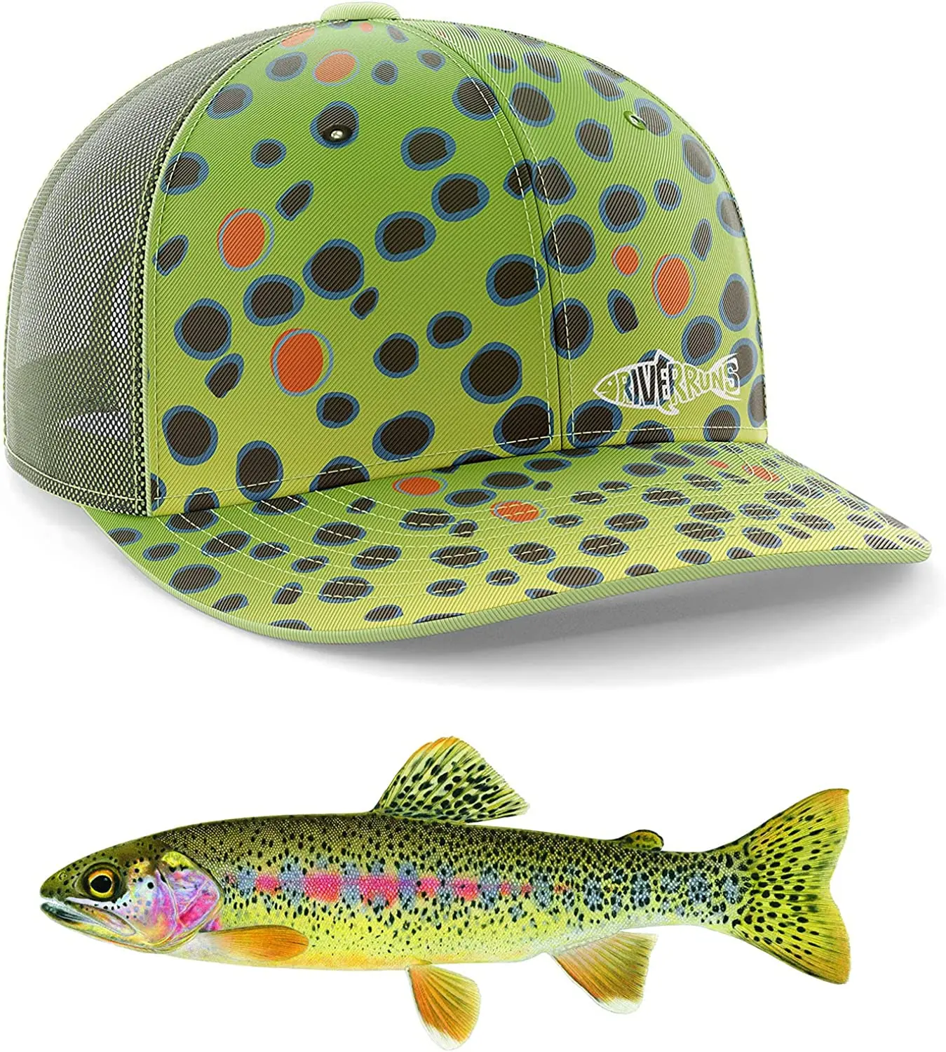 F EUPHENG Summer Fishing Hats for Men Mesh Back Adjustable