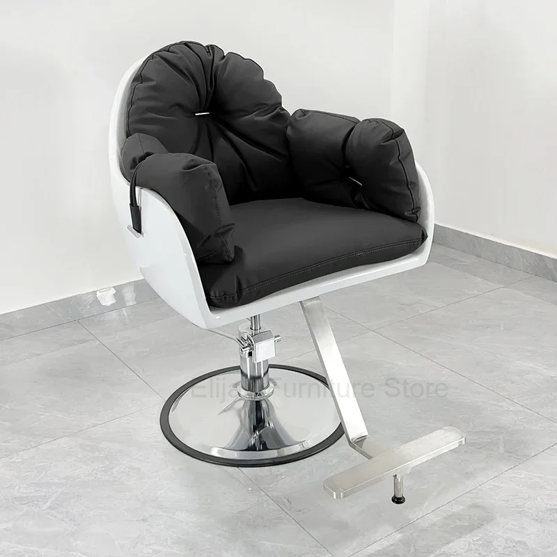 

Stool Comfortable Barber Chairs Vanity Luxury Cosmetic Hairdresser Barber Chairs Swivel Silla De Barbero Salon Equipment