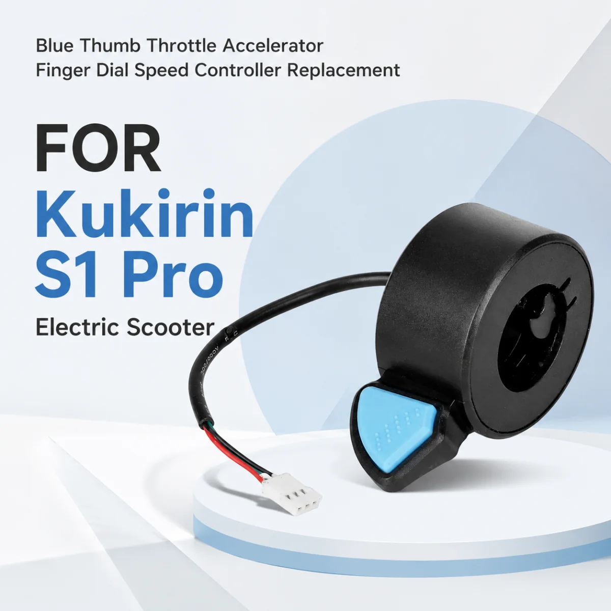 Enhanced Blue Thumb Throttle Accelerator for Electric Scooter - Finger Dial Speed Controller Replacement