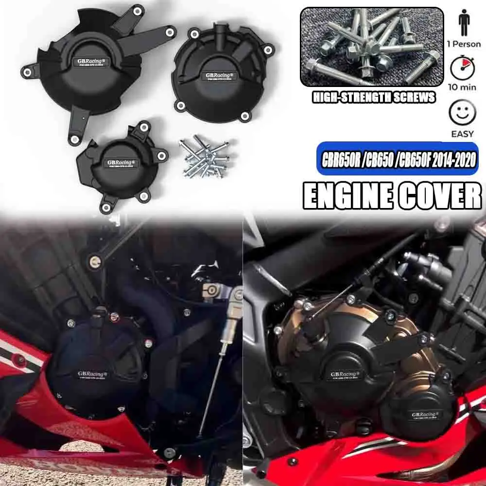 CB650R & CBR650R Engine Cover Set CBR650R Protection Cover CB650R Engine Guard For HONDA CB650R CB650 2014-2020 CB650F CBR650F