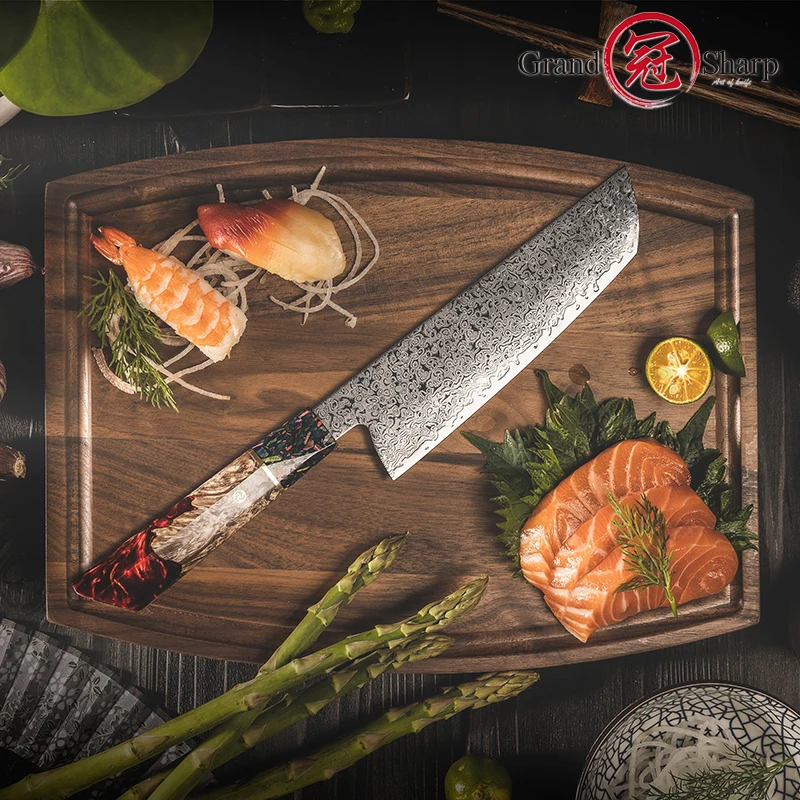 Asian Knife Japanese Damascus Steel Nakiri Knife Vegetables Cleaver Cooking  Tools Kitchen Knives Japanese Damascus Knives - AliExpress